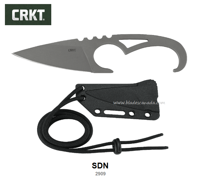 CRKT SDN Skeletonized Fixed Blade Knife, 1.4116 Steel, Stainless, 2909